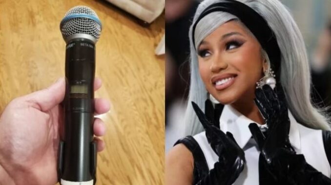 Cardi B’s Mic Gets Auctioned for Charity After Stage Incident